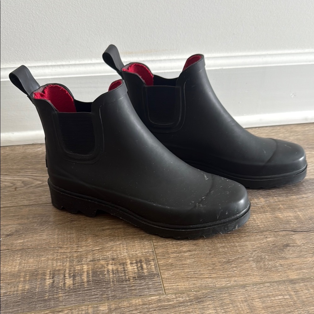 Polo Sport Ralph Lauren Black Ankle Rain Boots